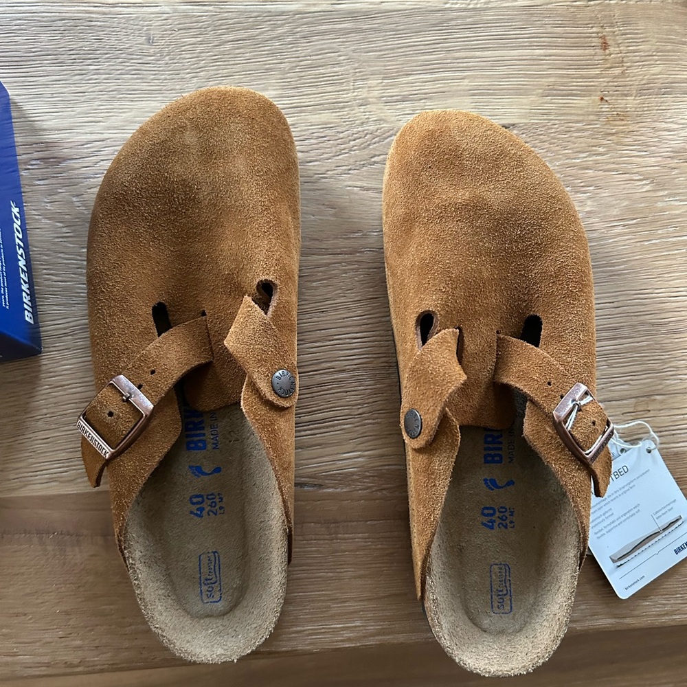 Birkenstock Boston - Mink Suede